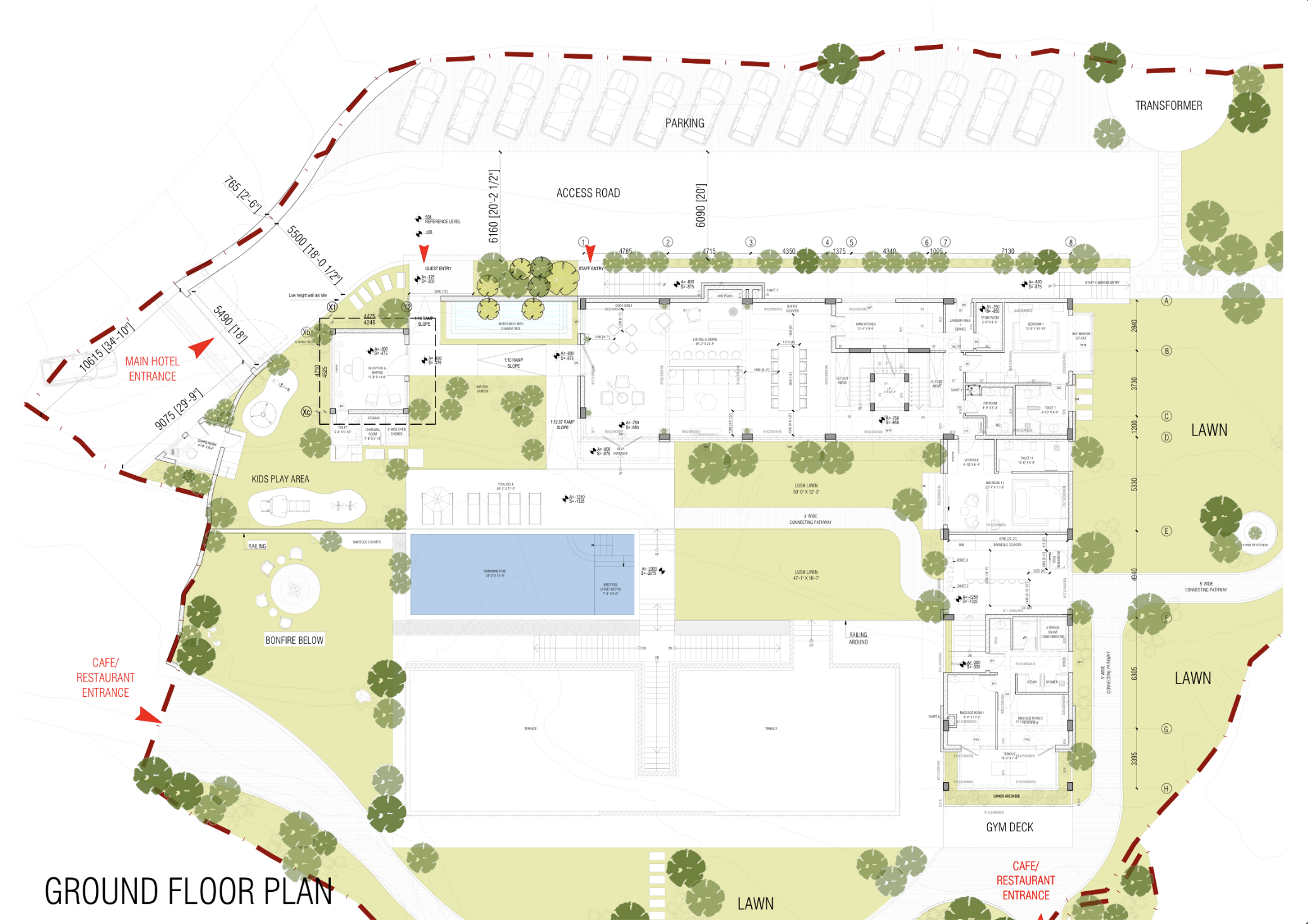 The Chandrabhaga ground floor plan